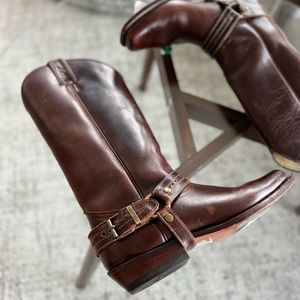 Women’s Sancho Brown Leather Western cowboy Boots Size 9.5-10